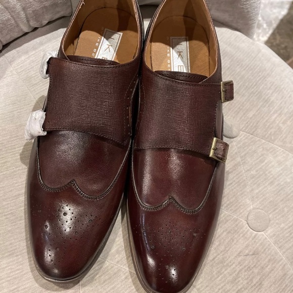 IKE BEHAR Hart Double Monk Strap Shoes Leather 9.5 - Picture 9 of 12